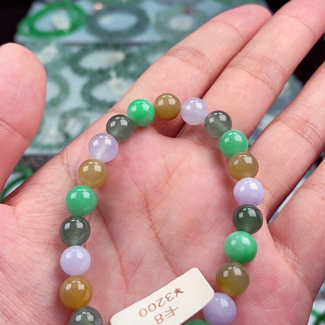 未镶嵌手链翡翠卡8