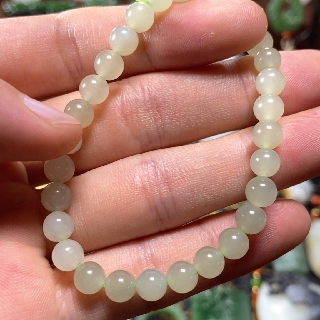 和田玉手串未镶嵌