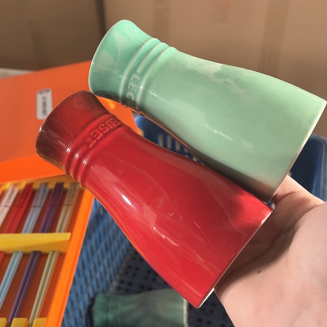 陶瓷 啤酒杯 红色➕青羽