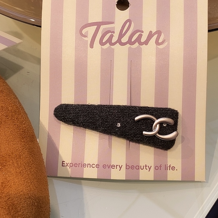 布艺铁合金灰色拜拜夹