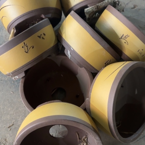 紫砂花盆100-8。    18-8.5