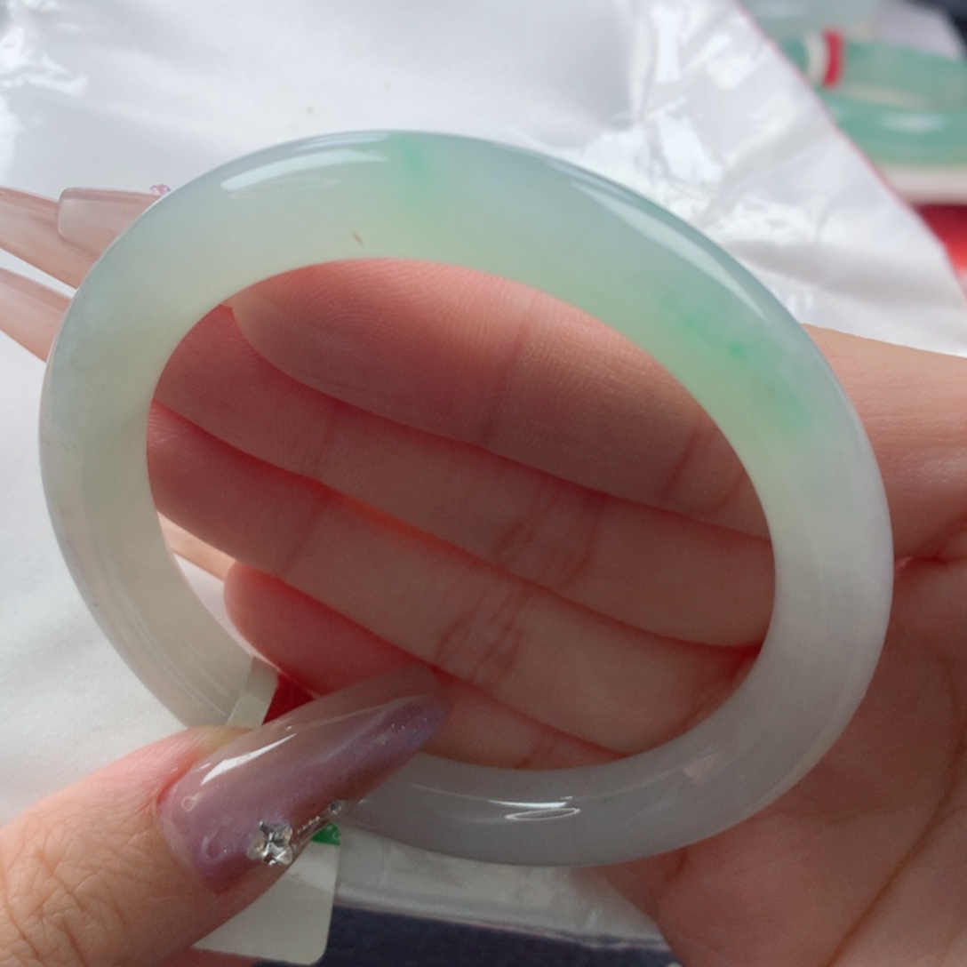 未镶嵌手镯翡翠缅甸天然翡翠A货55.5