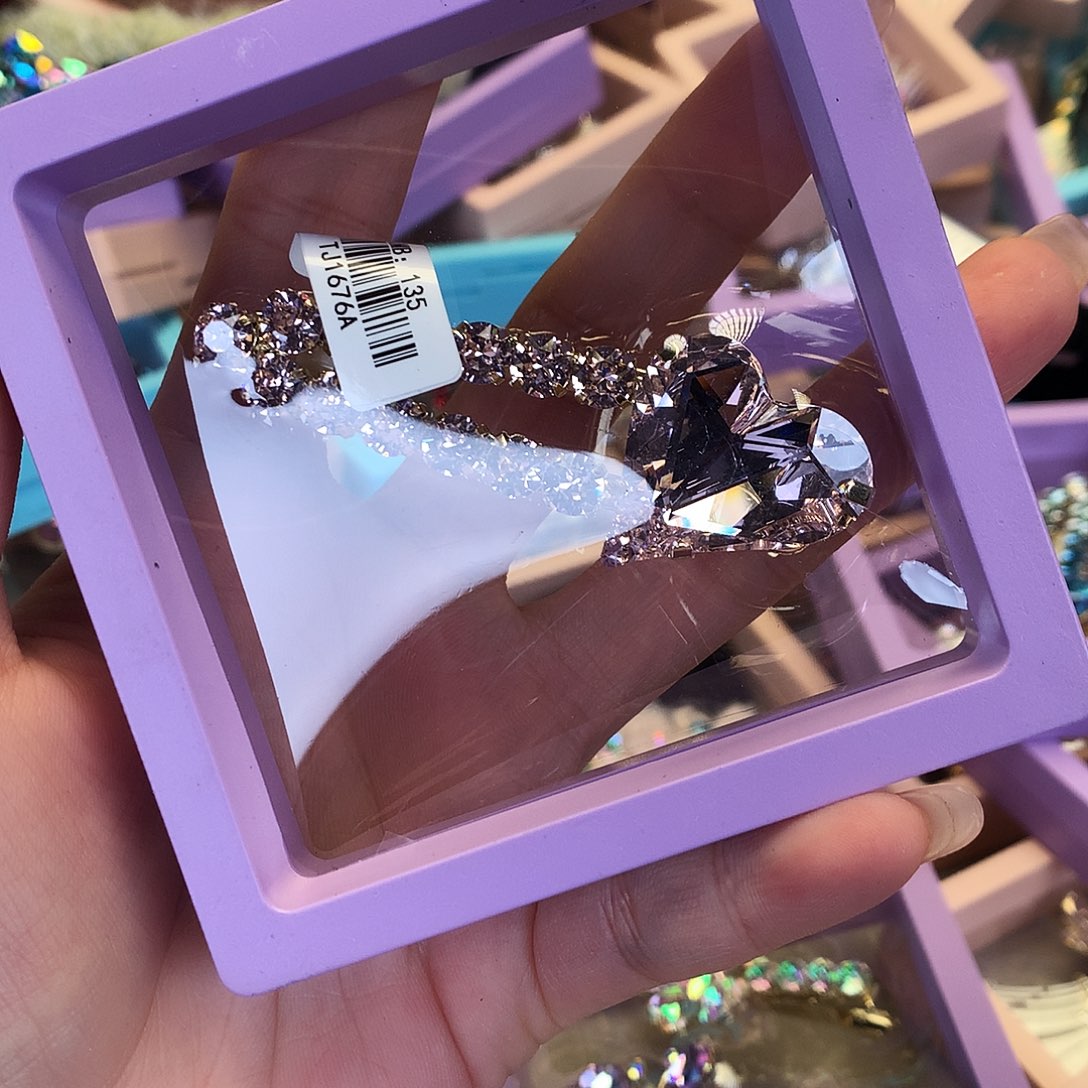 皮质铜合金爱心鸭嘴夹