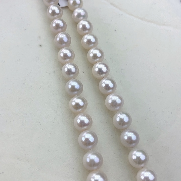 淡水珍珠颈饰银S925镶嵌卡10-11极光冷白炫彩高品