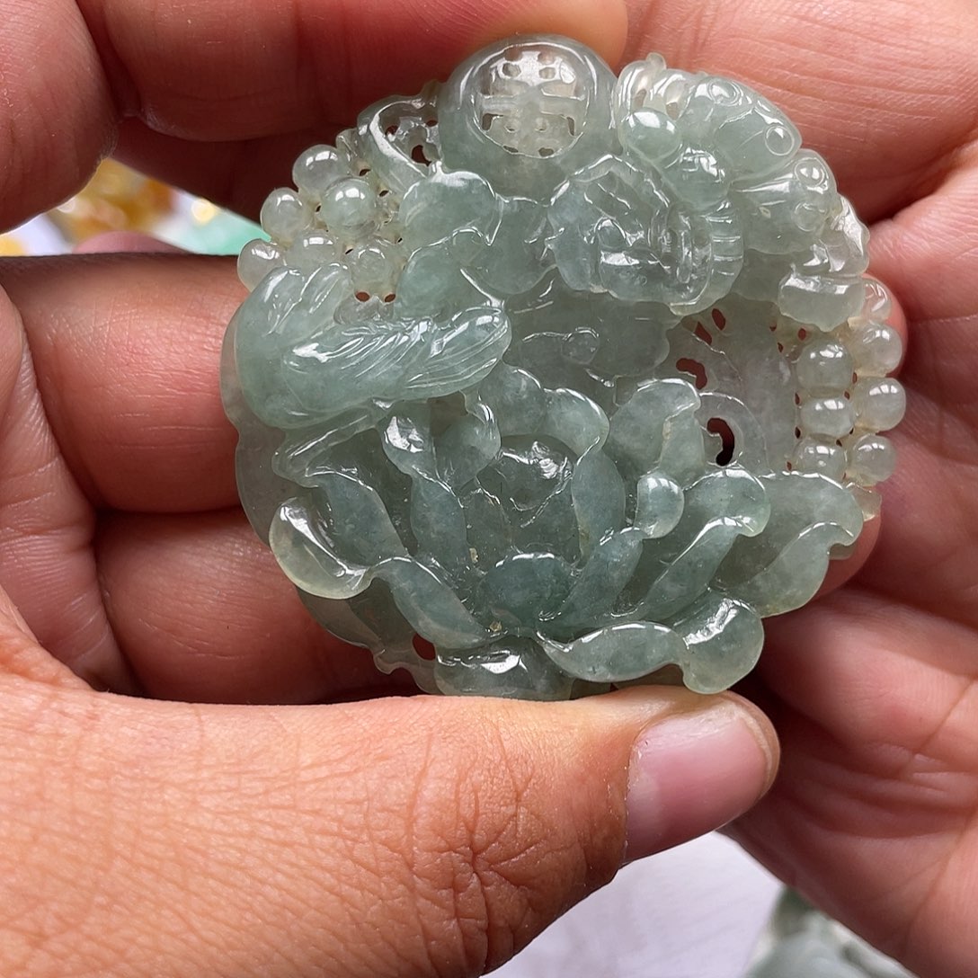 颈饰未镶嵌翡翠翡玉缘翡翠