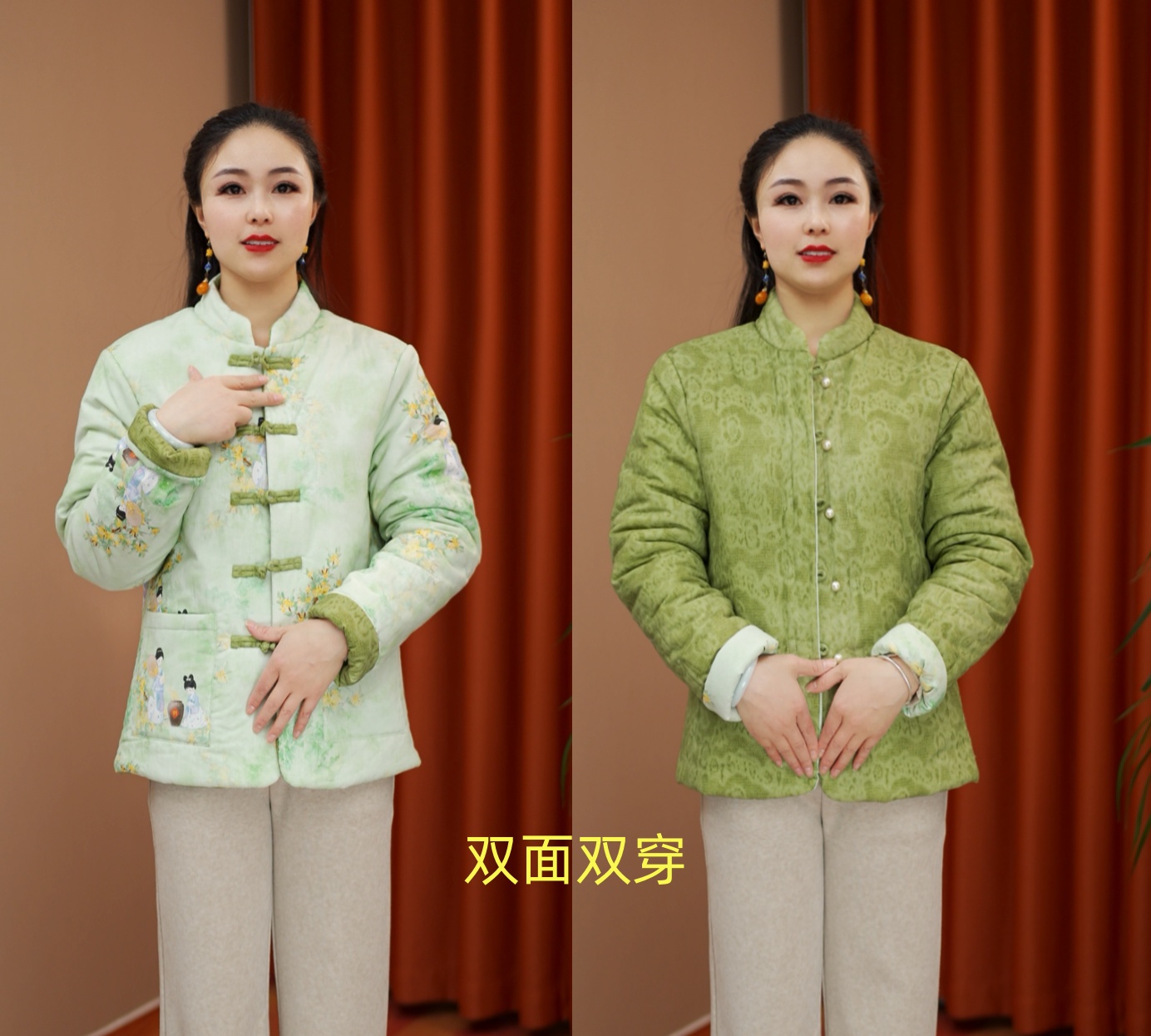 唐韵2025秋冬季新款棉衣高级盘扣国风加绒加厚外套