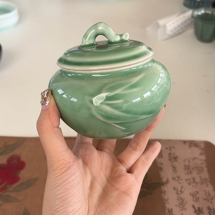 龙泉云间青瓷小米茶器