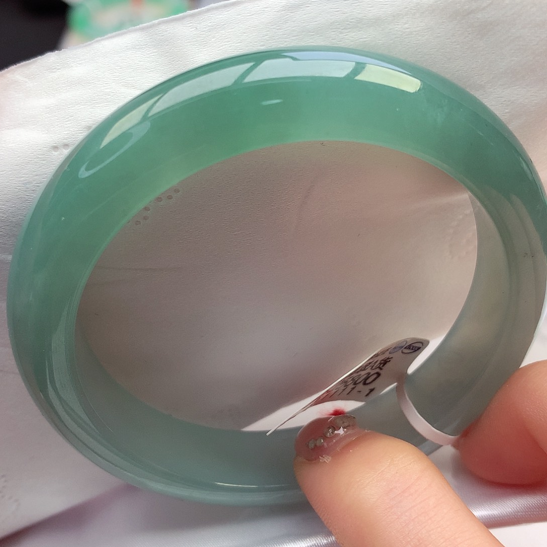 翡翠手镯未镶嵌天然翡翠54-55