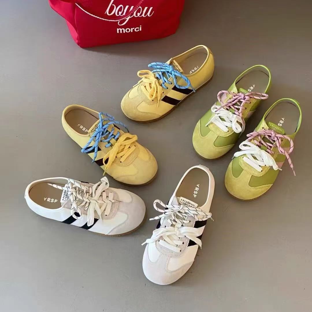 唐维娜运动鞋糖果色鞋夏季增高休闲鞋休闲风百搭时尚德训鞋