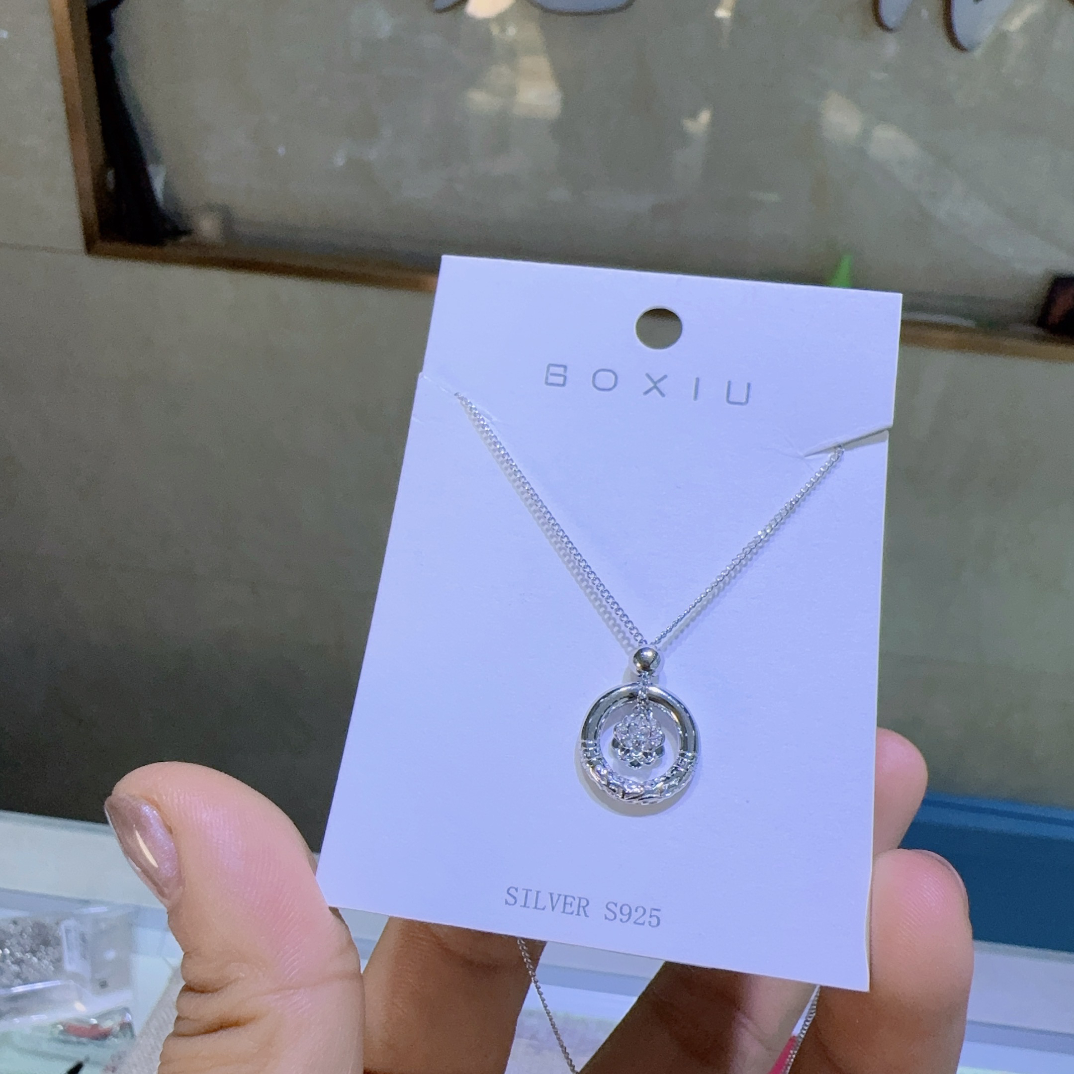 坠链均925银 胖女麻女 S925银套链 链长38+5cm