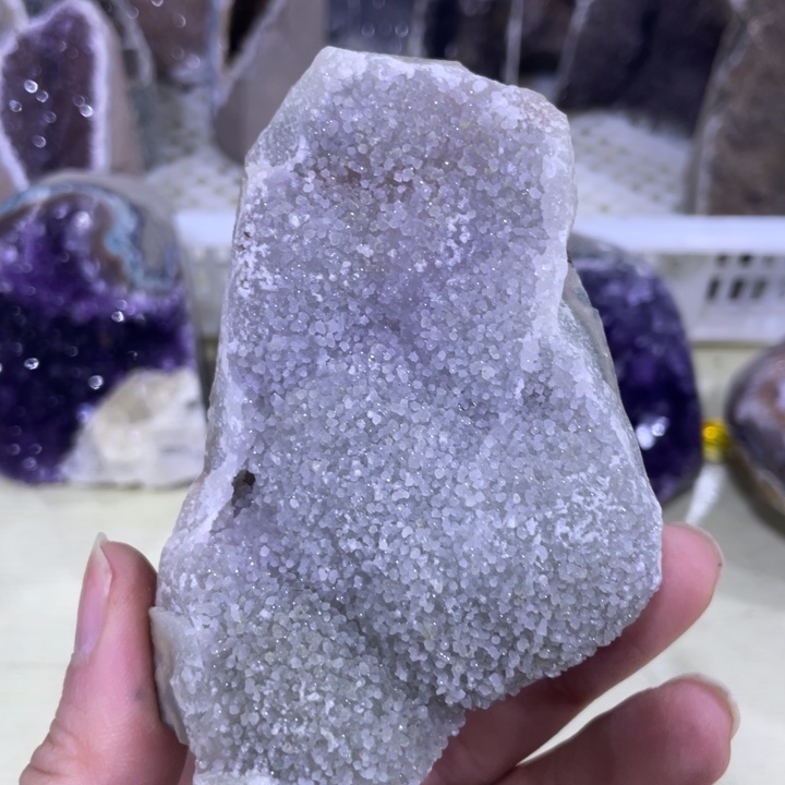 紫晶水晶摆件未镶嵌