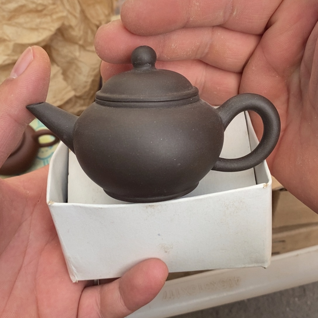 紫砂茶壶80年代黑料水平80-100cc原包装