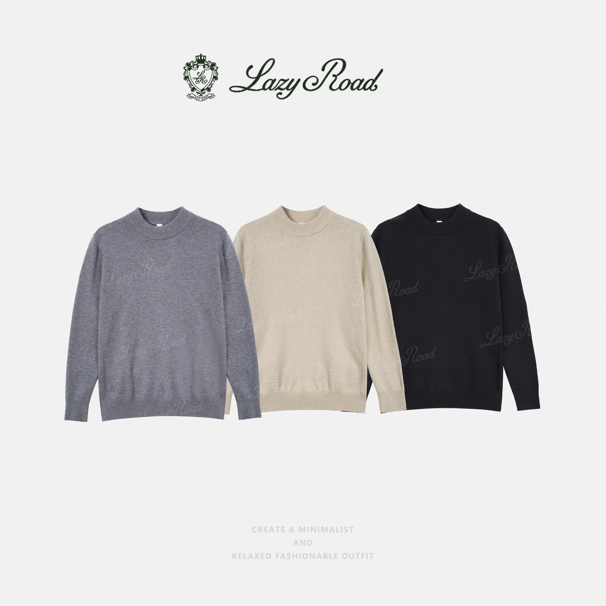 {豪哥专属} LAZYROAD-针织毛织男女同款羊毛天丝混纺醋酸-777