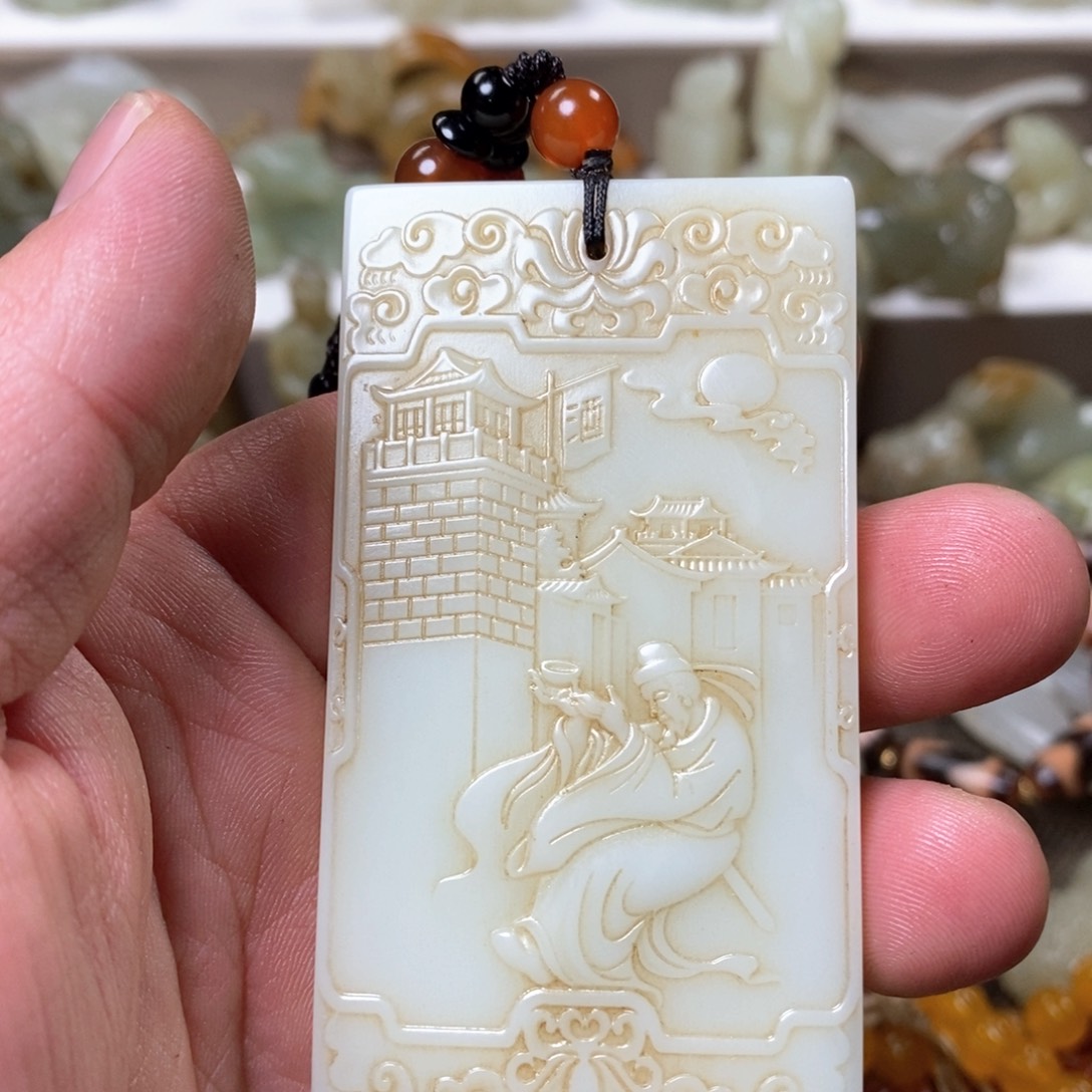 和田玉颈饰未镶嵌梦**你