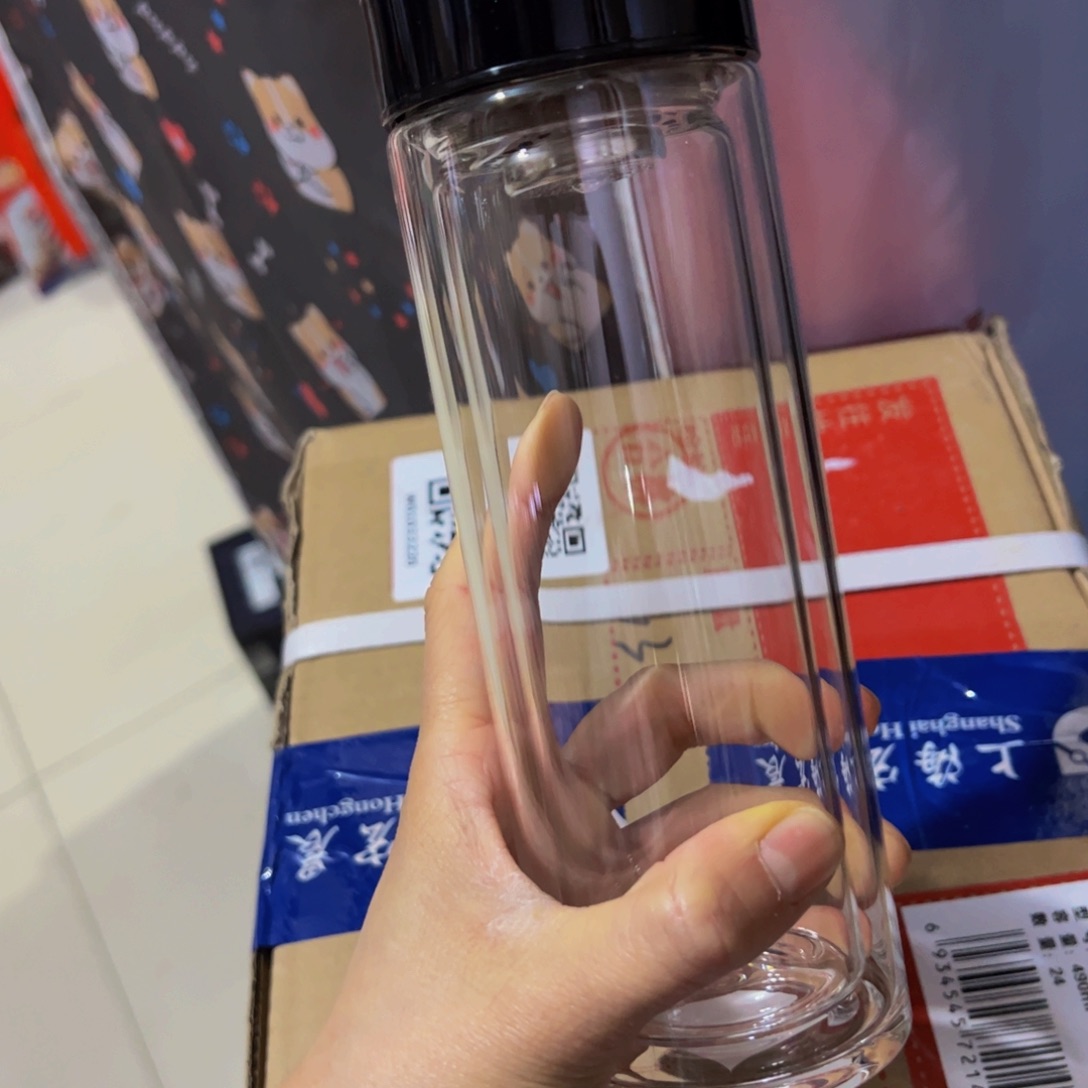 1001双层玻璃杯330➕被刷