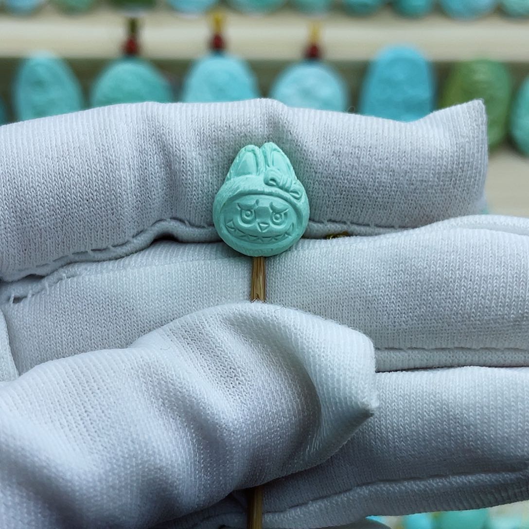 未镶嵌绿松石珠宝半成品