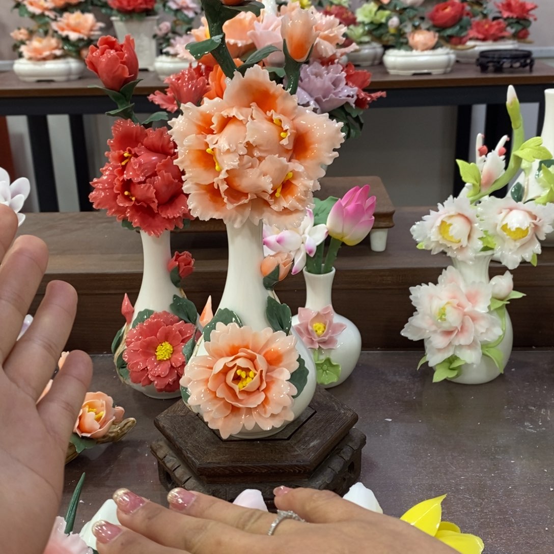 瓷片陶瓷工艺品摆件