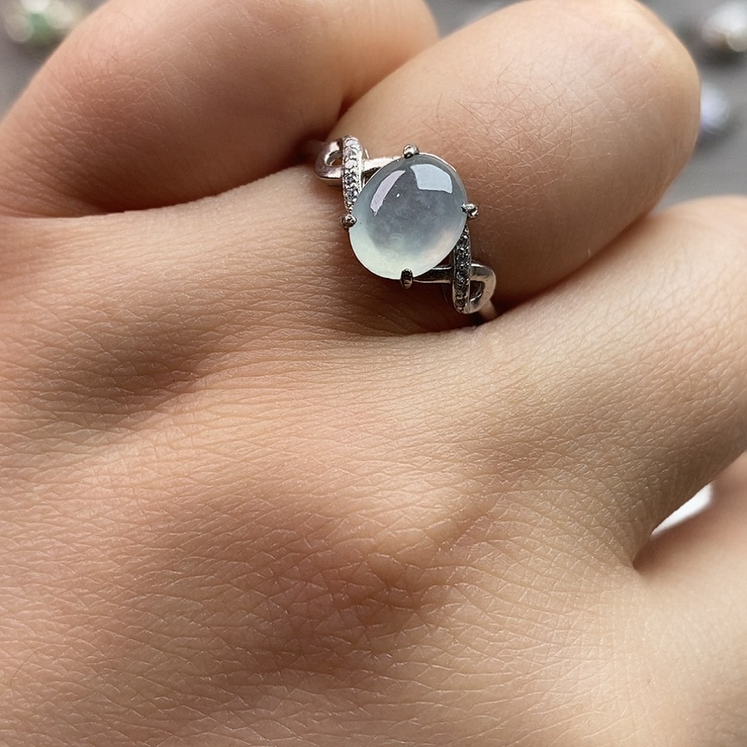 翡翠未镶嵌戒指翡翠