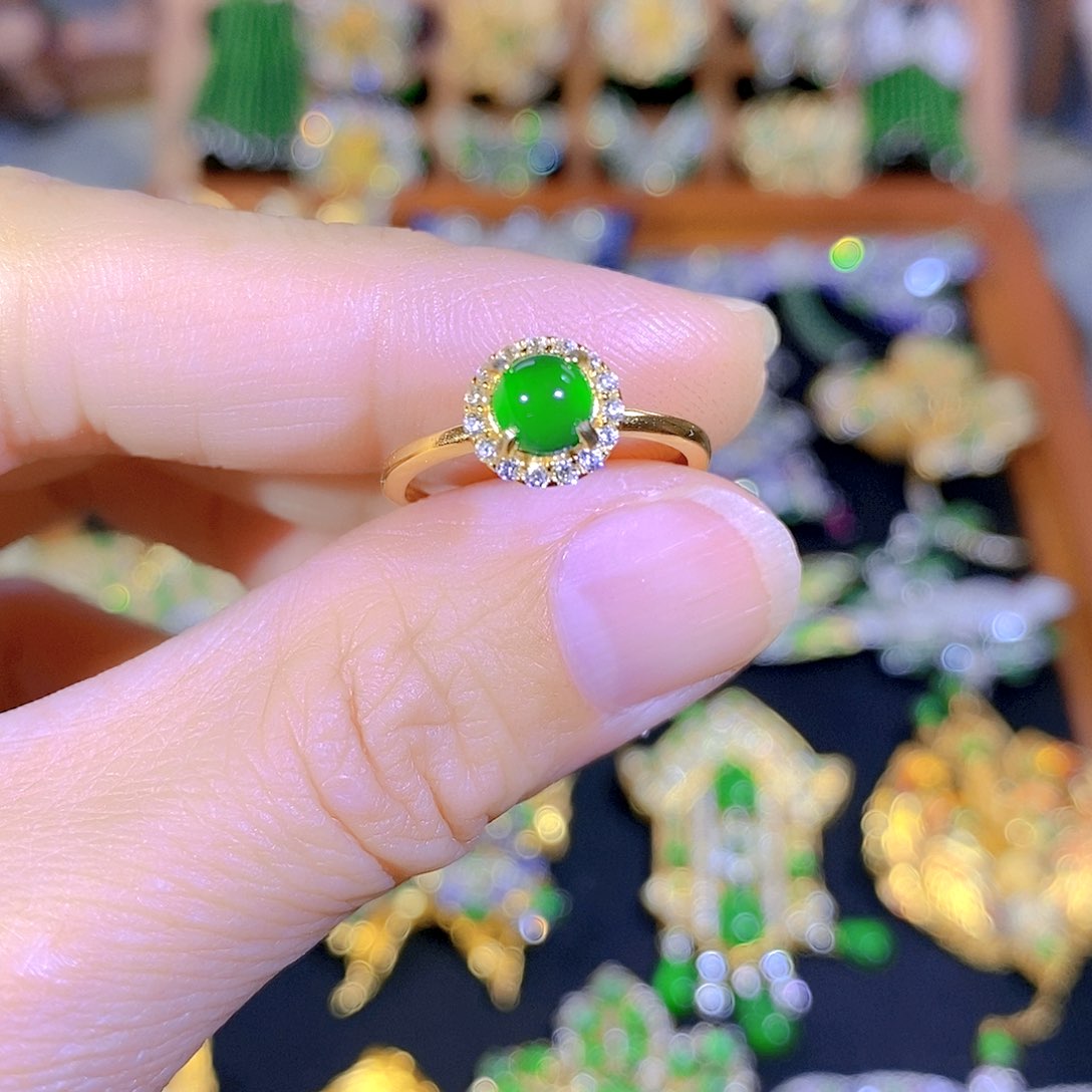 吊坠(不含链)银S925镶嵌翡翠