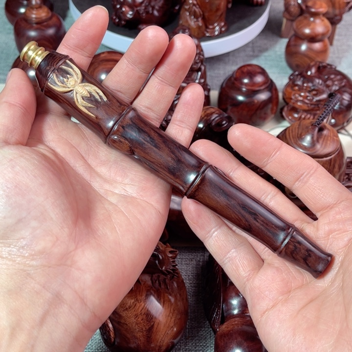 黄花梨/降香黄檀把件竹节