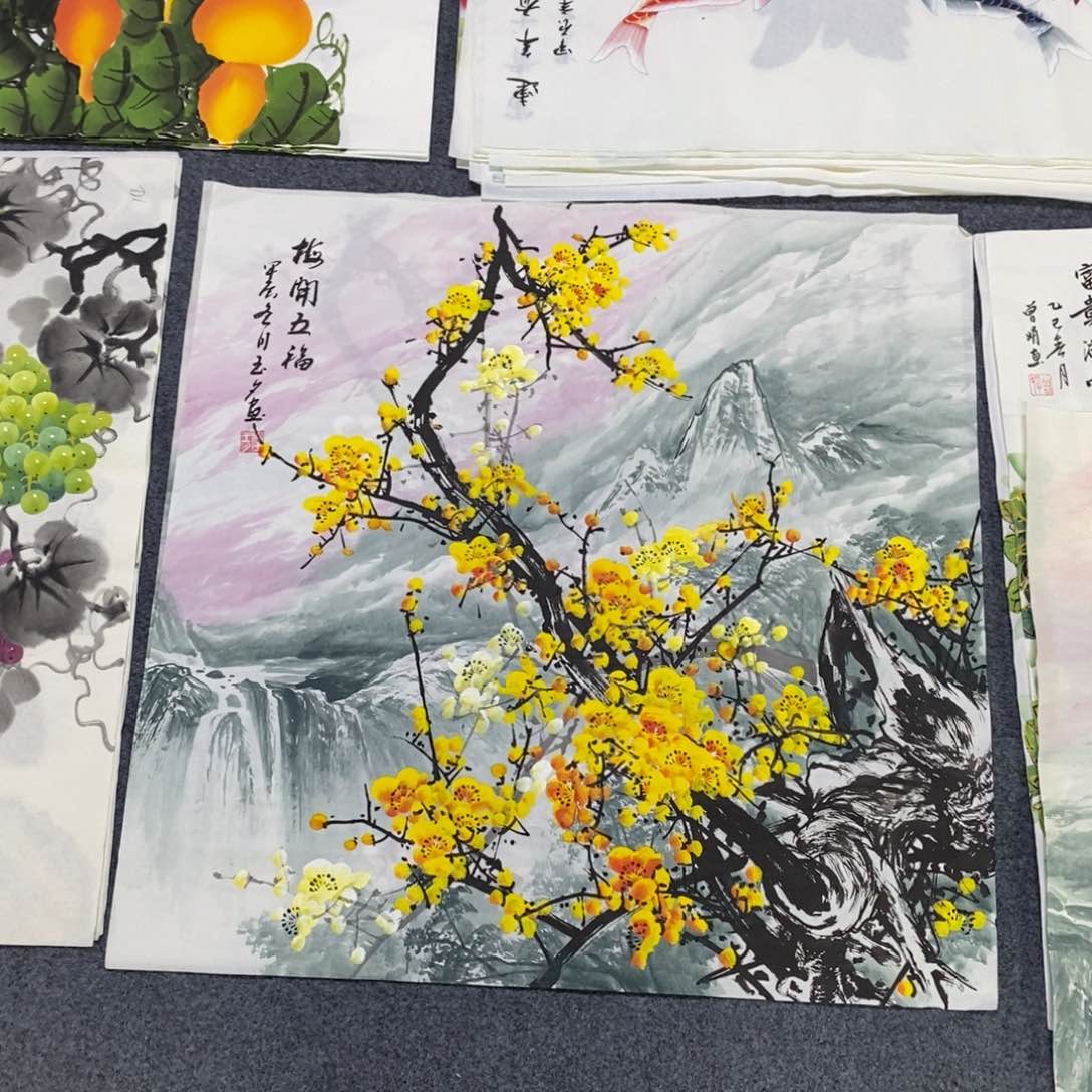 国画68✖️68山水梅花画画画画画画画