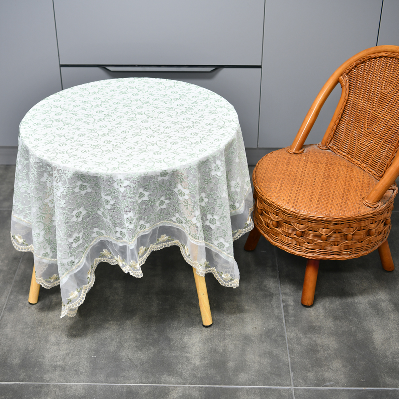 蕾丝花边小圆桌台布田园桌布蕾丝圆桌茶几布餐桌布轻奢包邮盖布