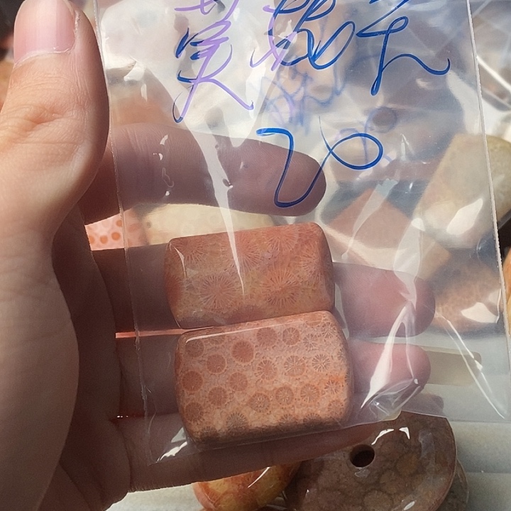 莫***卡硅化玉未镶嵌颈饰