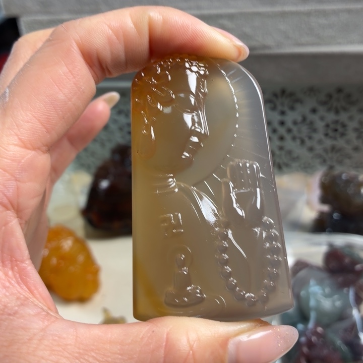 玛瑙/玉髓未镶嵌吊坠(不含链)