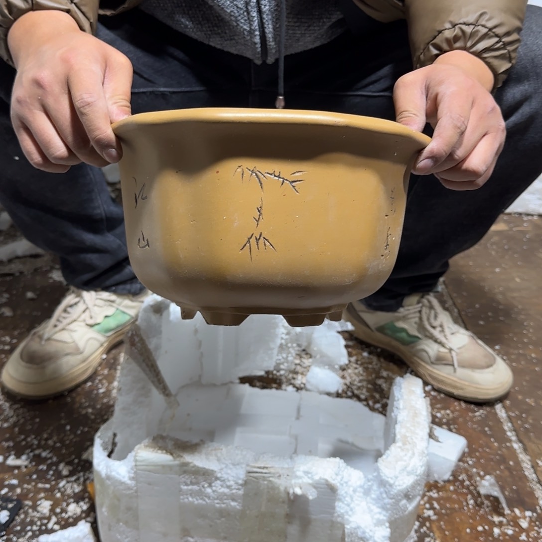 紫砂花盆口径25.15口径