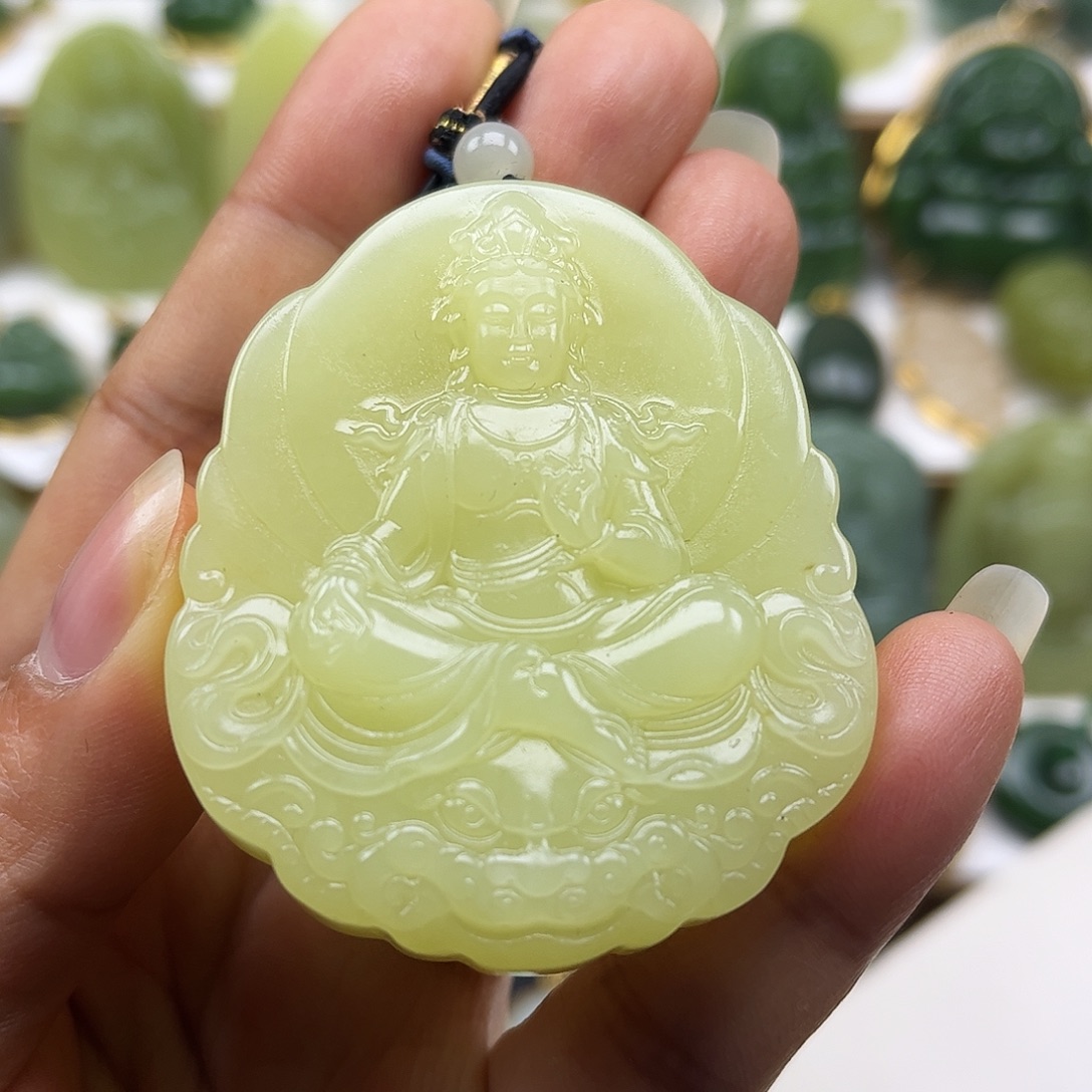 和田玉未镶嵌颈饰