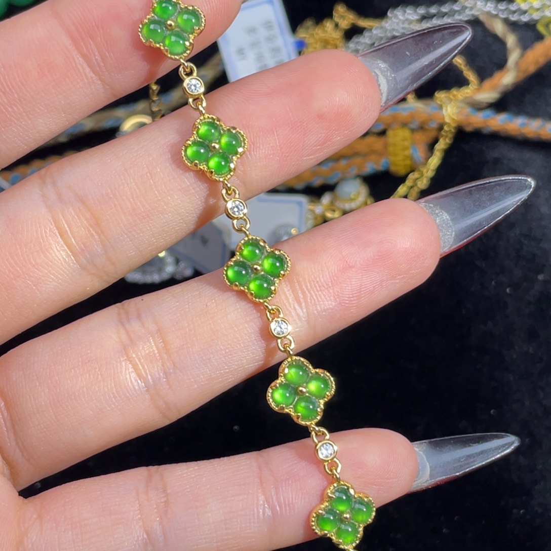 翡翠银S925镶嵌颈饰