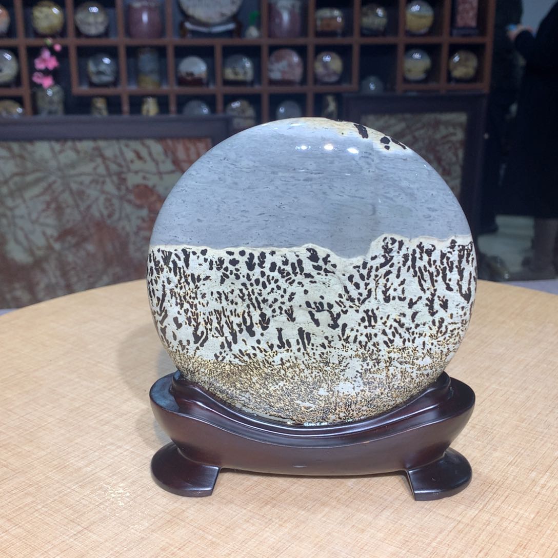 广西国画石摆件，收藏观赏