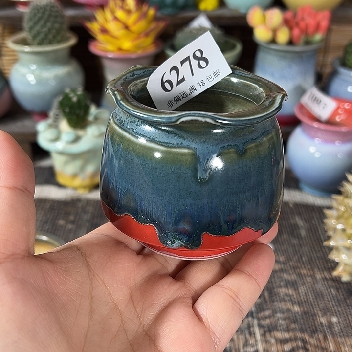 口5 手工花盆满30包邮