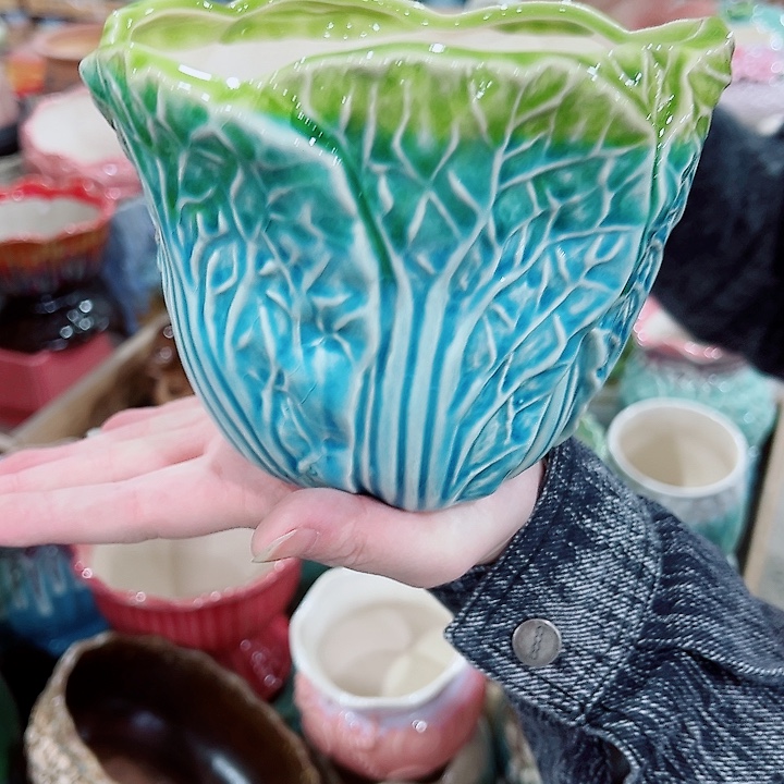 有孔，凑单福利满10元发货陶瓷多肉花盆！