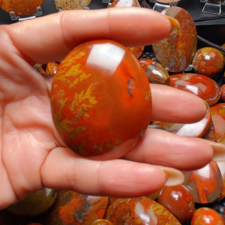 玛瑙/玉髓战国红玛瑙挂件未镶嵌宋*