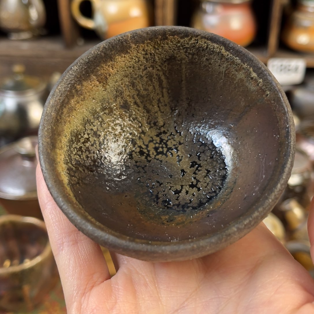 杯柴烧茶器主人杯微瑕