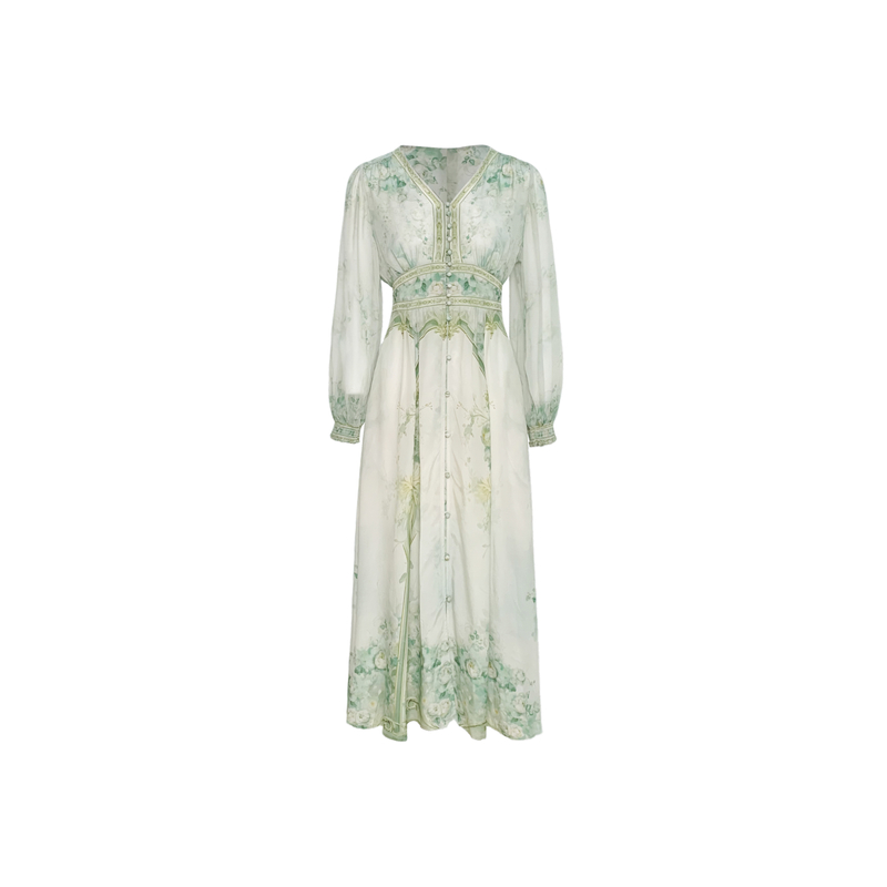 【2025-禾枫原创】重磅100桑蚕丝连衣8E-058-18