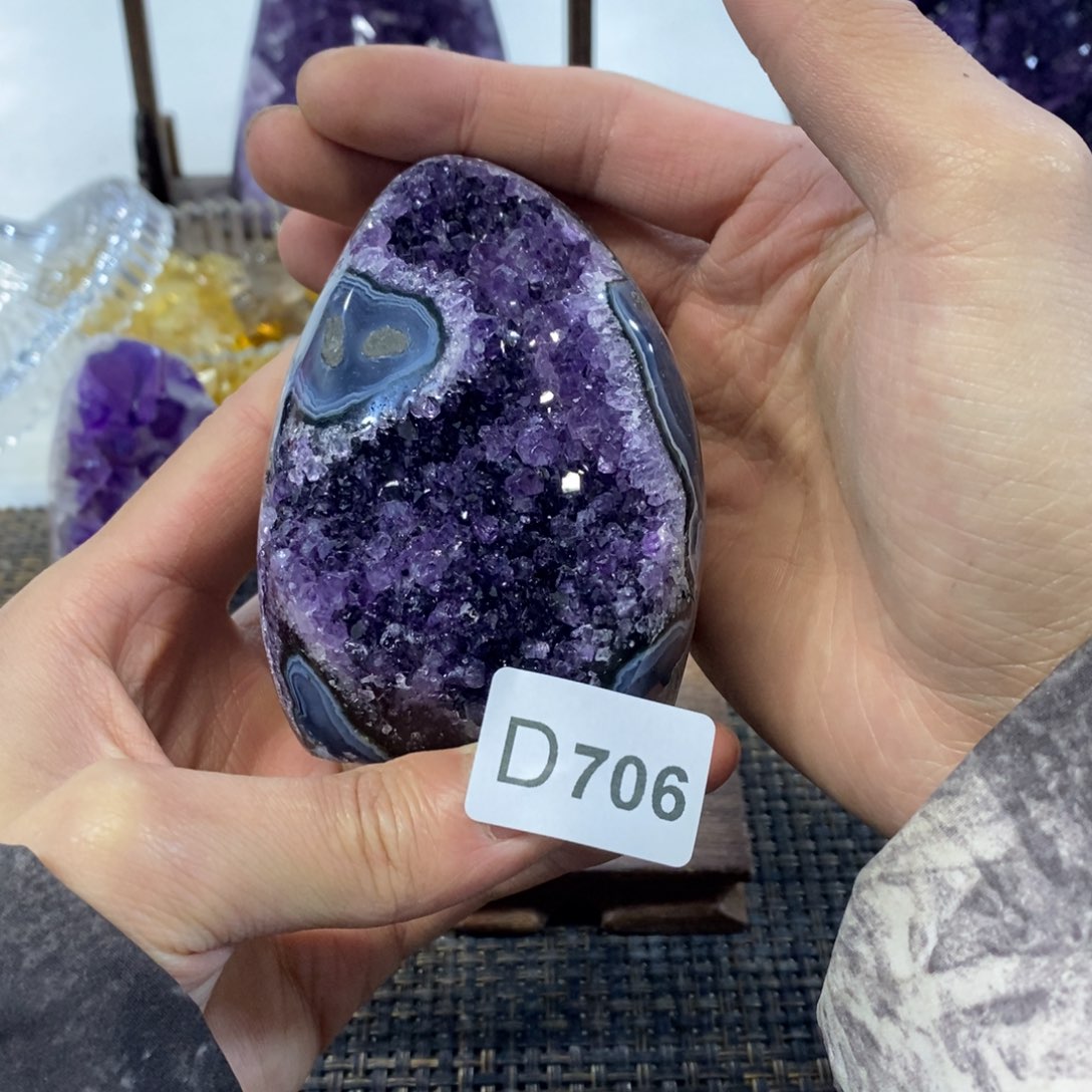 紫晶摆件摆件未镶嵌