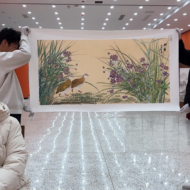 国画崔田对老师去伪存真原作