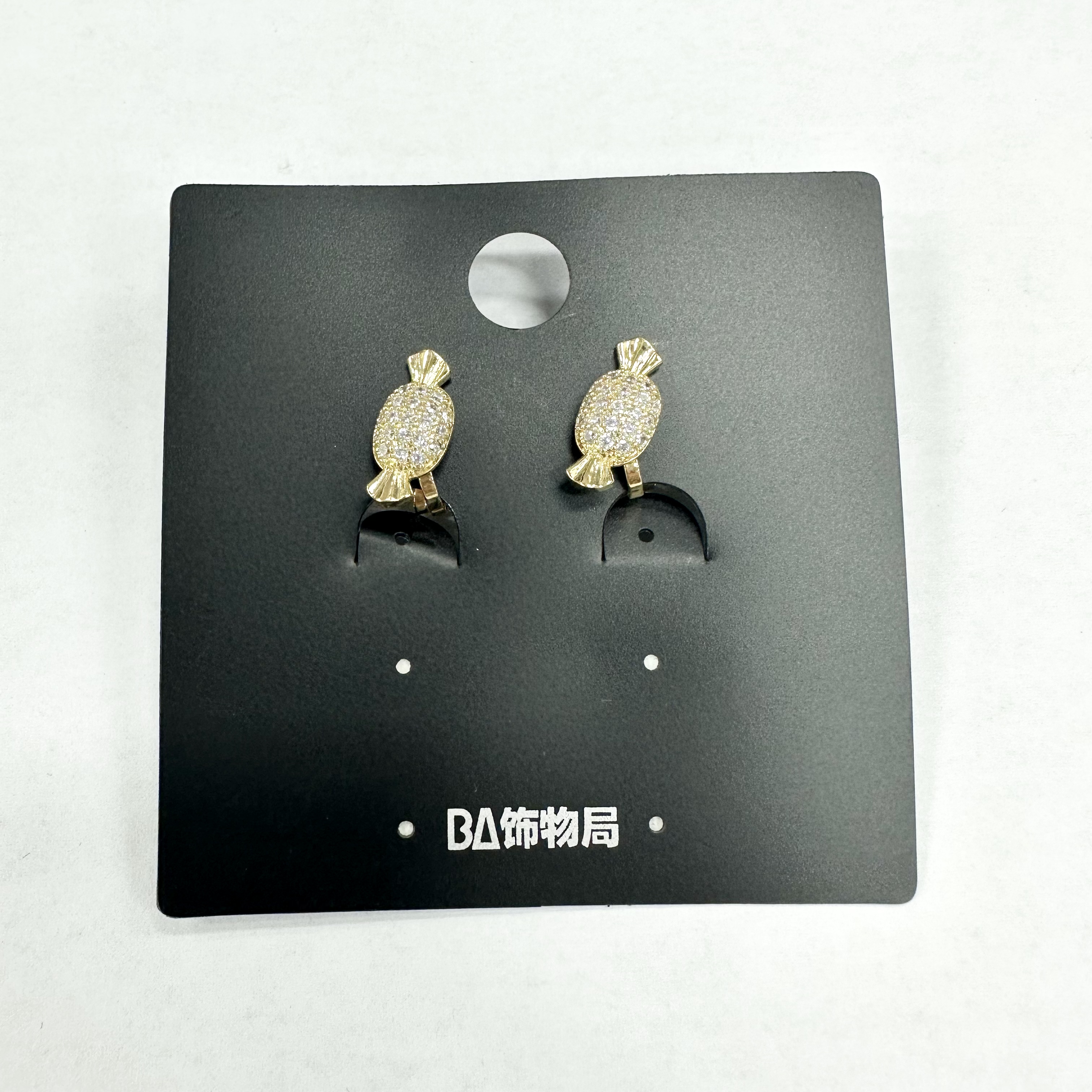 铜合金合成锆石耳饰 时尚糖果耳夹 0424
