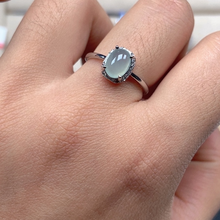 翡翠未镶嵌戒指戒指