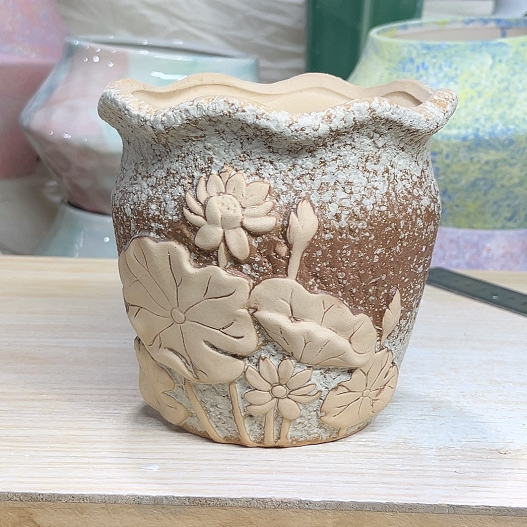 陶瓷绿植多肉微瑕花盆外口径：11*11