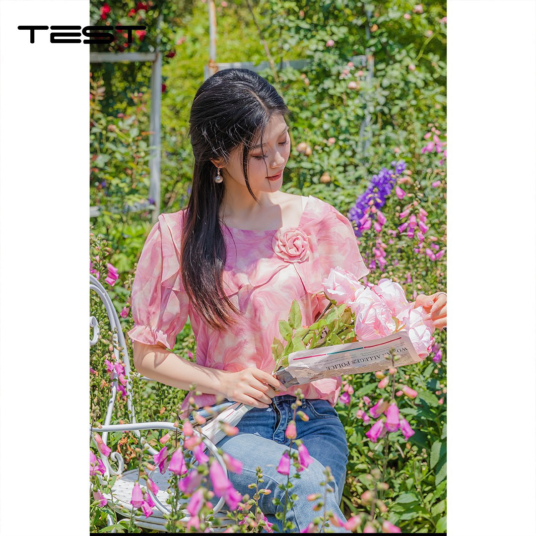 武冈她之蝶25夏上衣 1252107款雪纺上衣