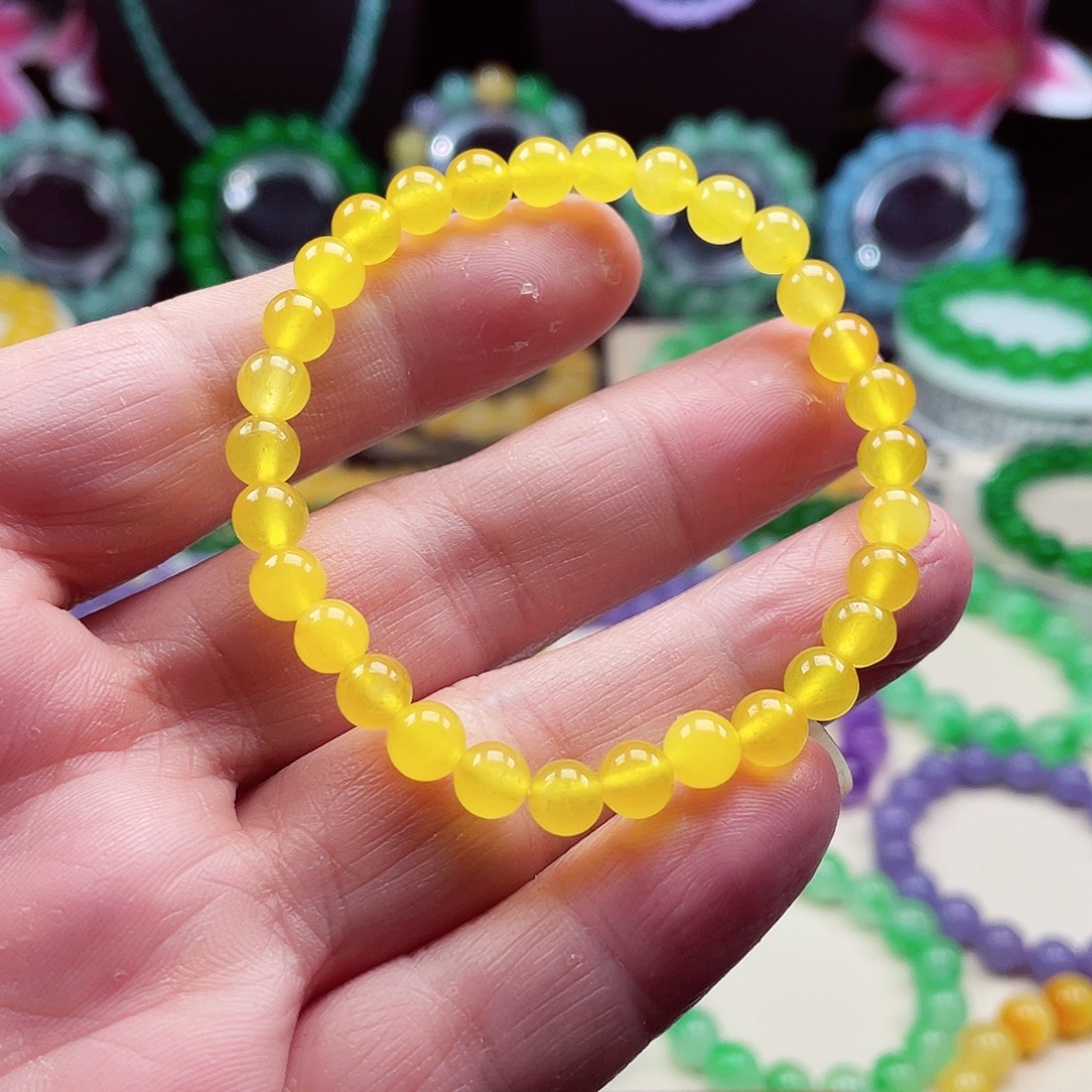 翡翠未镶嵌颈饰卡6翡翠珠链男女款03