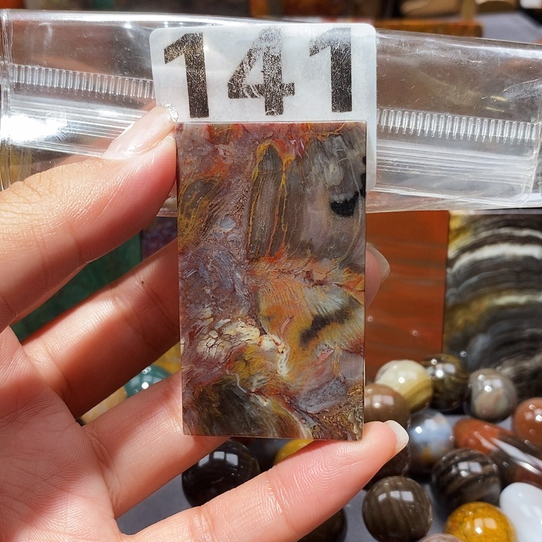 未镶嵌天然北票硅化玉吊坠硅化玉