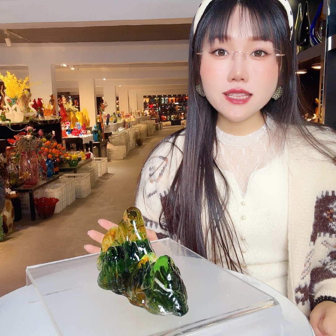 手工艺品琉璃琉璃岛的天空真的美