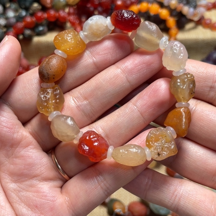 玛瑙/玉髓合金手链