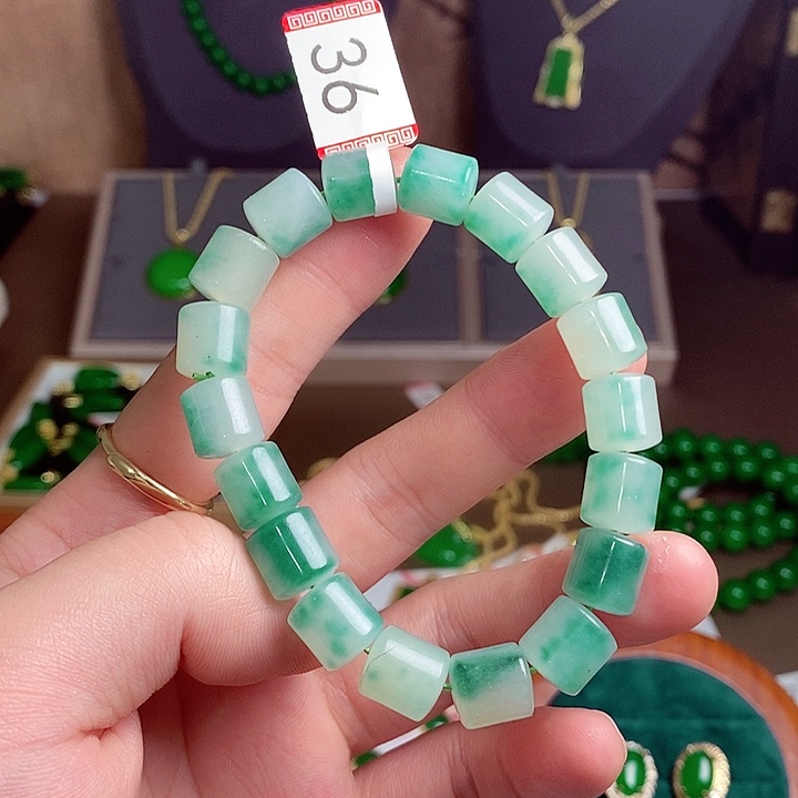 翡翠未镶嵌手串36