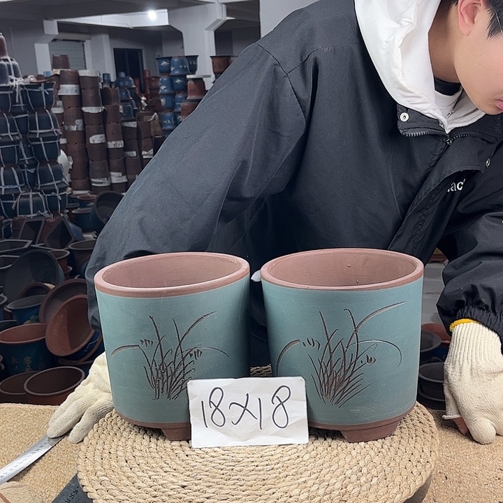 紫砂花盆紫砂花盆