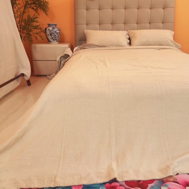 清雅240*250床单高奢罗布麻柔软舒适亲肤透气